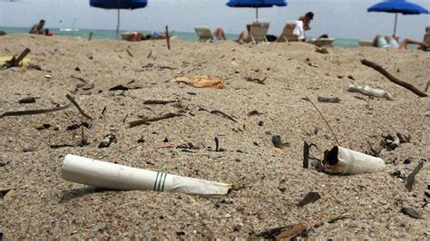 Butt Out Miami Beach Stubs Tobacco Products At Beaches Parks Flipboard