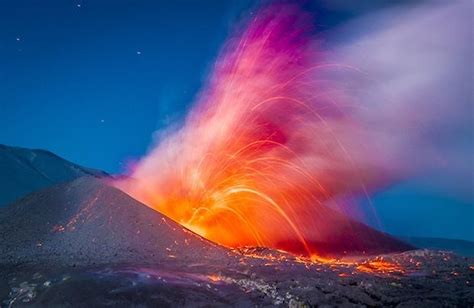 Incredible Photos Of Spectacular Volcanic Eruption In Chile Lighting