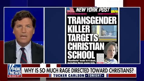 tucker trans movement is targeting white christians crooks and liars