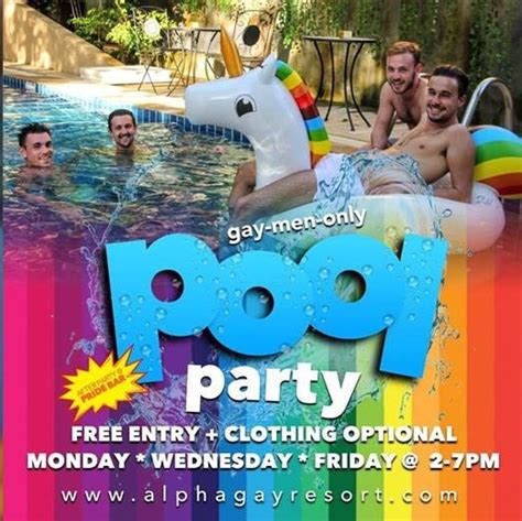 Gay Pool Party 7 August 2019 In The Alpha Gay Resort And Spa In Koh Samui