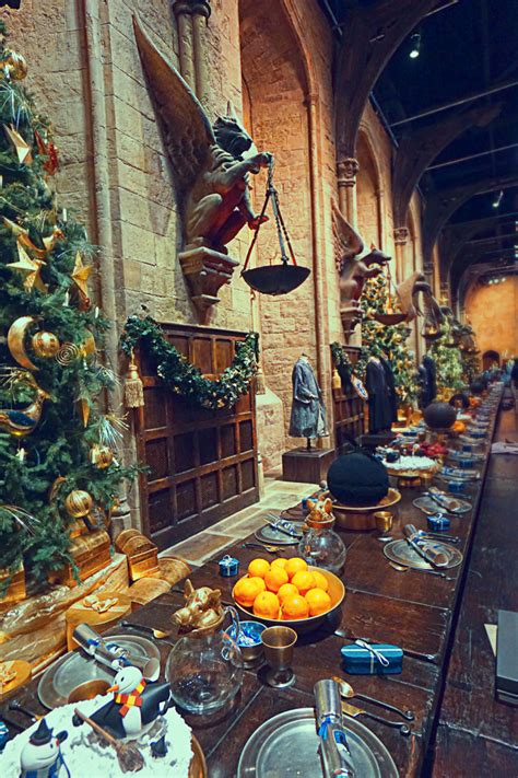 Hogwarts Christmas Dinner At Warner Bros Studio London