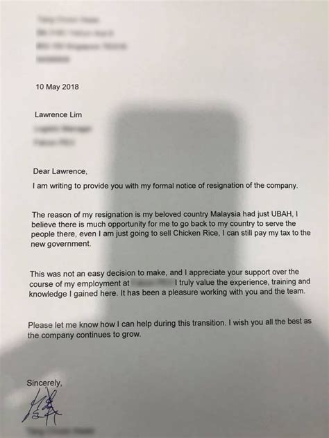 These letter of award will make your business or institution distinct from the rest. Dude Quits Job in Singapore after PH Win Because Malaysia ...