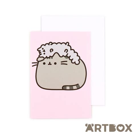Buy Pusheen Stormy Hat Mini Greeting Card At Artbox