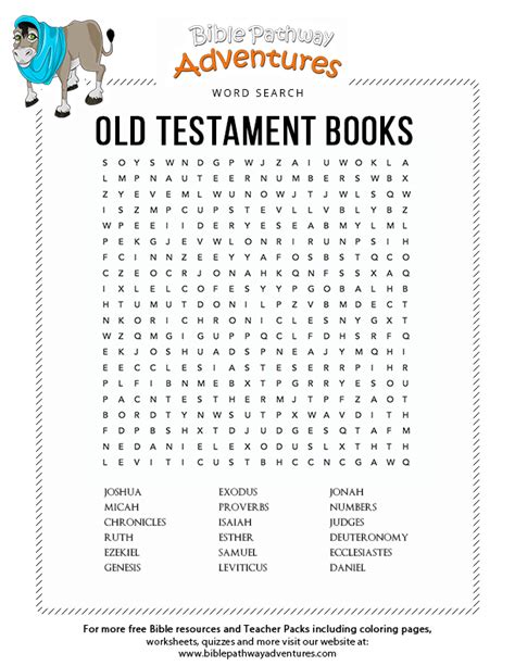 Great Printable Books Of The Bible Activity Sheets Artofit