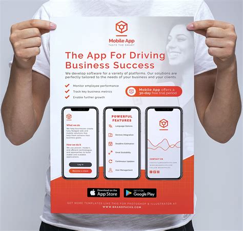 Mobile App Posterbanner Template V2 Psd Ai And Vector Brandpacks