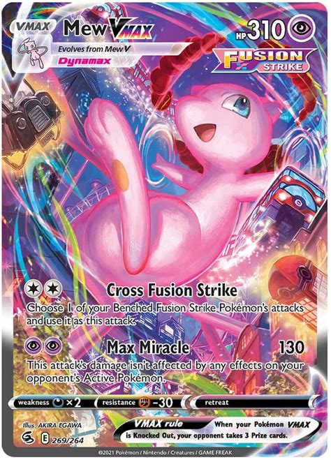 Mew Vmax Fusion Strike Pokemon Card