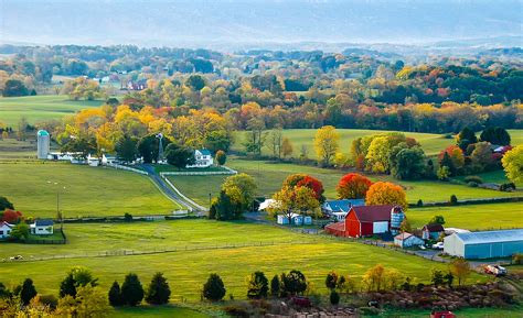 Valley View From Balloon Shenandoah County By Dan Ewart Featured