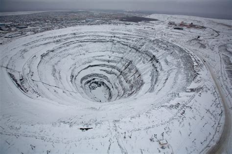 Mirny Diamond Mine Is The Second Largest Man Made Hole In The World