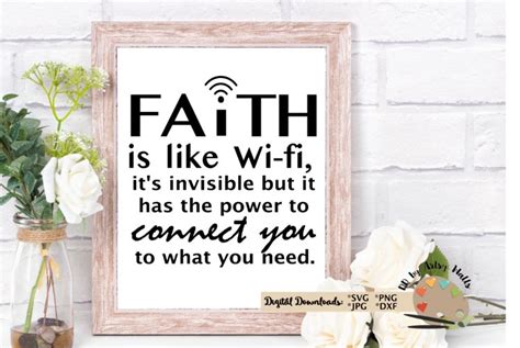 Faith Is Like Wi Fi Svg Christian Faith Svg Faith Office