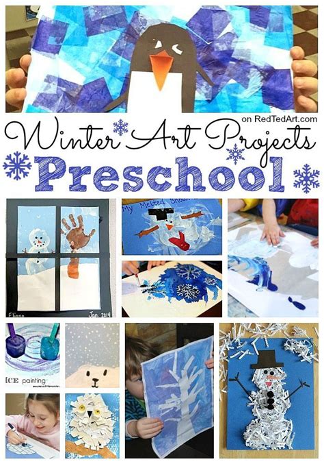 Easy Winter Art Projects For Preschool Fantastic Process Art Projetcs
