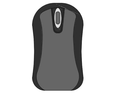 Computer Mouse 2d Detail Cadbull