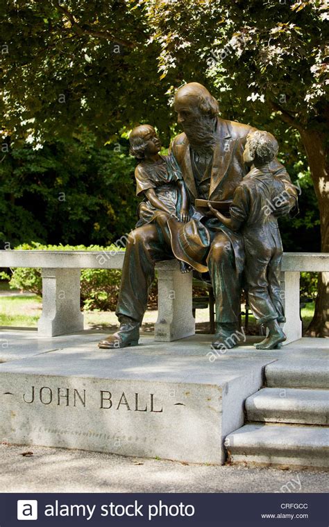 Statue Of John Ball At The John Ball Zoo And Park In Grand Rapids