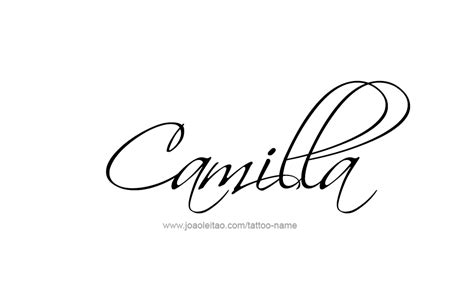 Camilla Name Tattoo Designs Name Tattoos Name Tattoo Designs