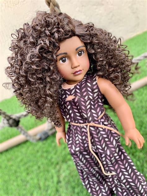 custom doll wig for 18 american girl dolls heat safe tangle resis zazou dolls