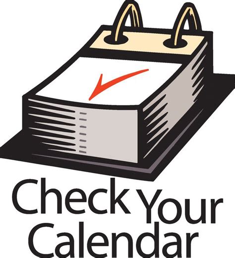 Check Your Calendar Banner Free Image Download