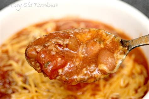 Can pork and beans 1 sm. The Cozy Old "Farmhouse": Delicious 30 Minute Chili