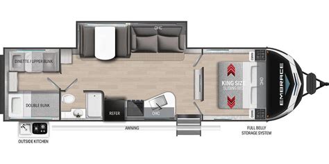 2019 Bunkhouse Travel Trailer Floor Plans