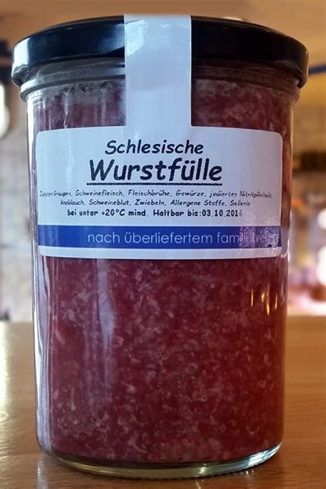 No more dry corned beef! schlesisches Wurstfülle im Glas - Fleischerei Laschke in Heek