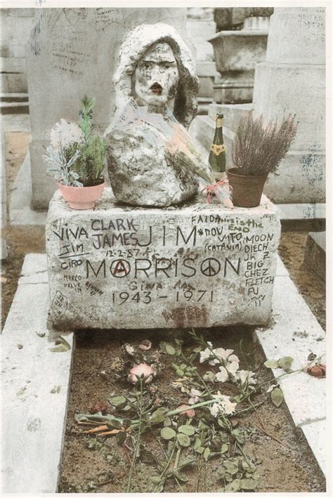 Jim Morrison Grave Pere Lachaise Cemetery Paris 1988 Flickr