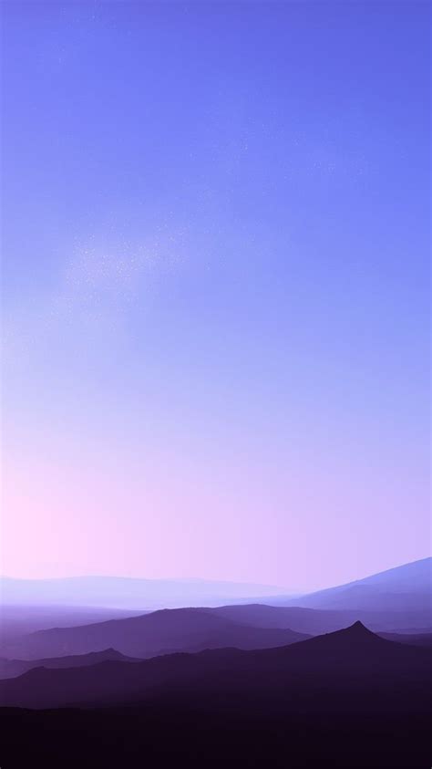 Free Download Clear Sky Sunset Fog Over Mountains Iphone Wallpaper