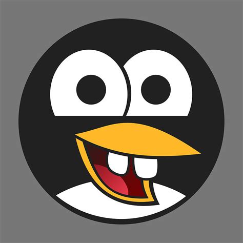 Avatar Beak Penguin Stupid Black Cute Emotion Face Digital Art By Jeff