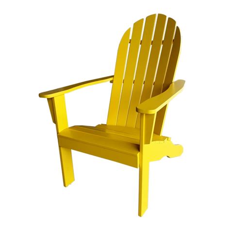 Mainstays Wood Outdoor Adirondack Chair Yellow Color