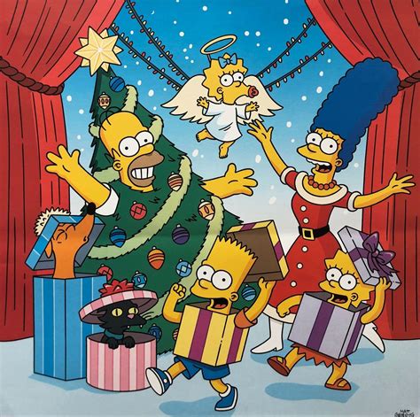 The Simpsons The Simpsons Christmas New Custom Etsy Christmas