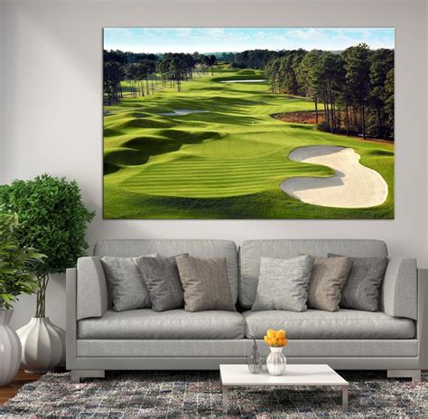 Golf Course Wall Art Golf Сlub Canvas Golf Course Wall Etsy