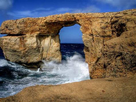 The Azure Window In Gozo Island Malta Gozo Island Maltese Islands