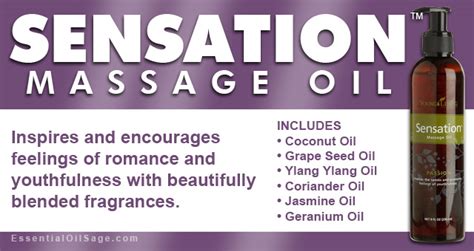 Sensation Massage Oil Essential Oil Sage