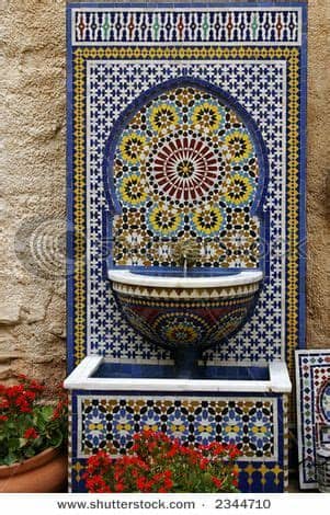 Not only are the collections below perfect for your executive office, they make perfect home offices as well. Middle Eastern Mosaic Fountain--I have an obsession with ...