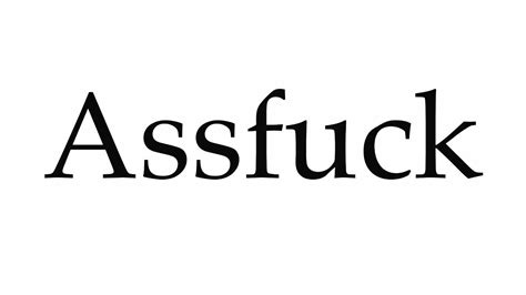 How To Pronounce Assfuck Youtube