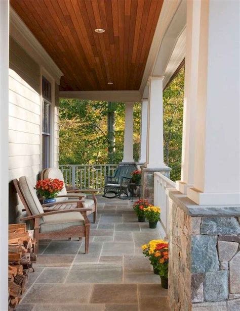 29 Beautiful Wooden And Stone Front Porch Ideas Decoradeas Front