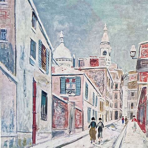 Vintage Paris Art Prints Maurice Utrillo Montmartre Art Sacre Couer