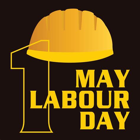1 May Labour Day Poster Vector Illustration Happy Labor Day Banner