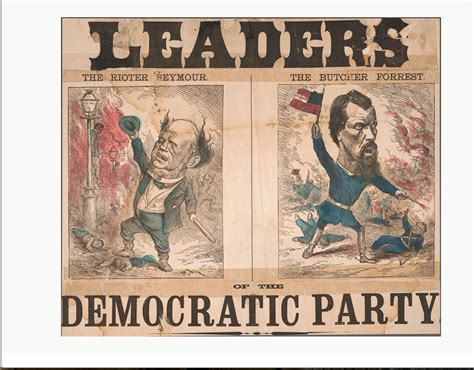 Leaders Of The Democratic Party Poster Materiality And Spectacle In Nineteenth Century