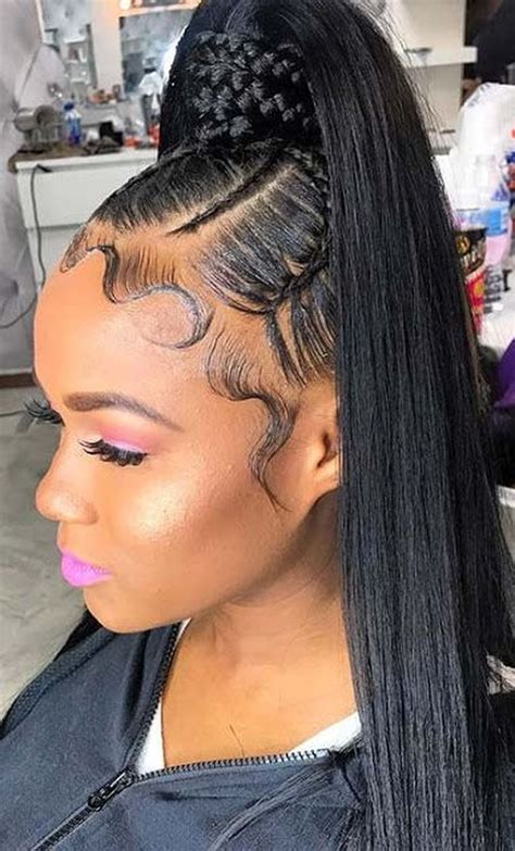 Ponytail Braid Hairstyles For Black Women Valentehair