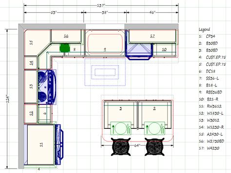 Kitchen Floor Plan Measurements Floorplansclick