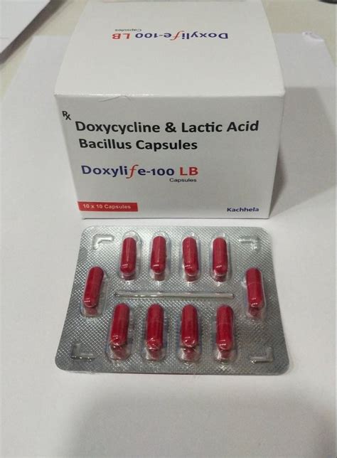 Doxylife 100 Lb Doxycycline And Lactic Acid Bacillus 100mg Capsules At