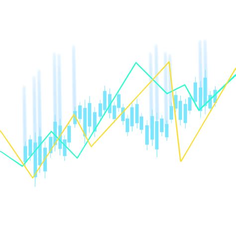 Gambar Stock K Line Chart Upward Trend Securities Investment Blue