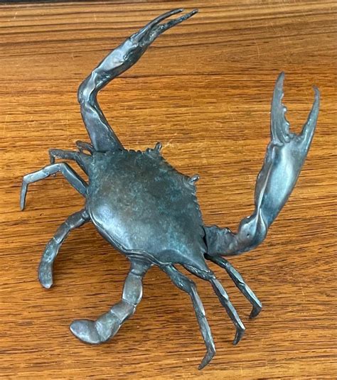 Bronze Articulated Crab Sculpture For Sale At 1stdibs