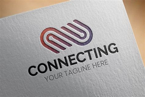 Connecting Logo Template Branding And Logo Templates ~ Creative Market