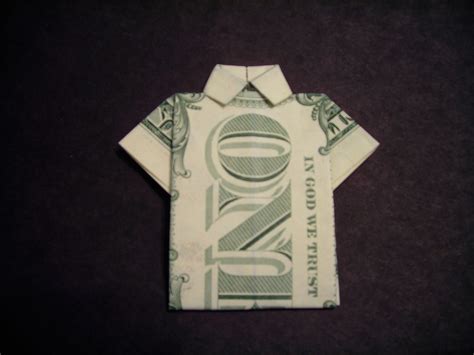 How To Fold A Dollar Bill Shirt 6 Steps Instructables