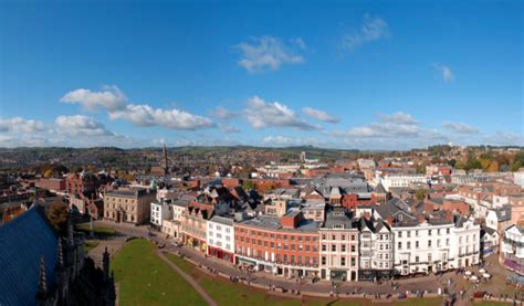 A Rare View Of Exeter City Centre If You Have A Head For Heights