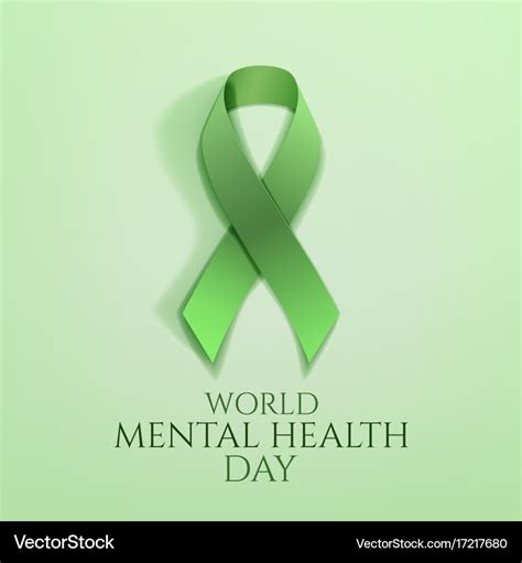 World Mental Health Day Background Royalty Free Vector Image