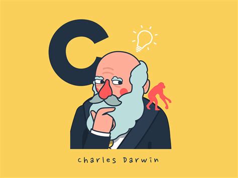 Charles Darwin By Coque On Dribbble
