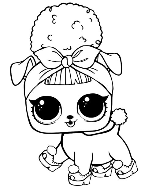 Disney Lol Coloring Pages Lol Doll Coconut Qt Coloring Page Free