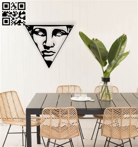 Triangle Face Wall Decor E0014548 File Cdr And Dxf Free Vector Download