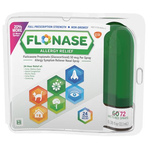 Flonase Allergy Relief Spray 24 Hour Non Drowsy Allergy Medicine