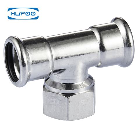 Stainless Steel Pipe Fitting Female Tees M Profile China Pipe Fitting